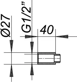 Verlängerungsset 40 mm, zu UP-Ventil 405 – Bild 4