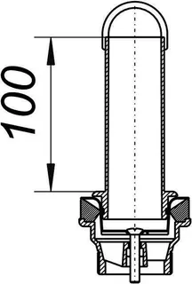 Standrohr-Ventil 018 KSCR, verchromt, 100 mm – Bild 3
