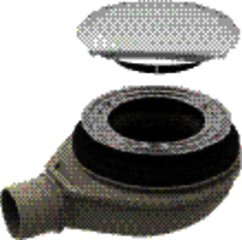 Geberit Duschwannenablauf d90, mit Ablaufdeckel, hochgl.-verchromt, d40mm