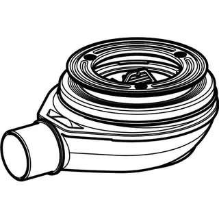 Geberit Duschwannen-Ablauf d90 150.580 Sperrwasserhöhe 30 mm d40 PP ohne Deckel – Bild 3