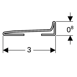 Geberit Kollektorprofil zu Wandablauf für Dusche,150cm,154.341.FW.1 edelstahl – Bild 4