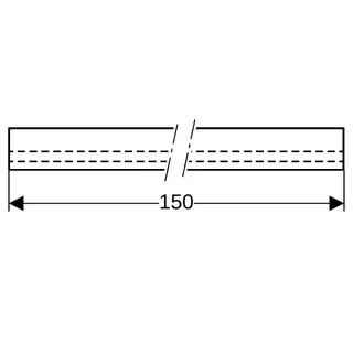 Geberit Kollektorprofil zu Wandablauf für Dusche,150cm,154.341.FW.1 edelstahl – Bild 5
