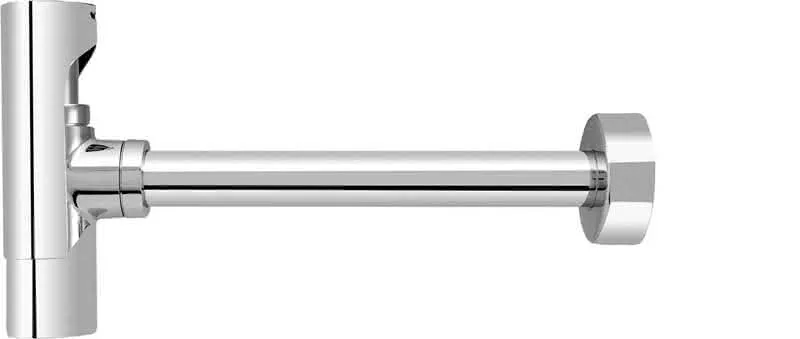 sanibel-Designsiphon rund DN32 (11/4") Tauchrohr verblendet verchromt
