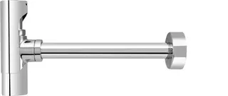 sanibel-Designsiphon rund DN32 (11/4") Tauchrohr verblendet verchromt