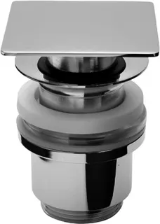 sanibel-Design-Excentergrt Druckverschl. quadratisch flach DN32 (11/4") verchromt