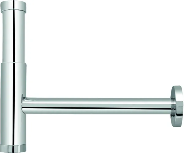 sanibel-Designsiphon rund DN32 (11/4") Tauchrohr fest verlötet verchromt