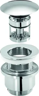 sanibel-Design-Excentergrt. Druckverschl rund gewölbt DN 32 (11/4") m Fangkorb vc
