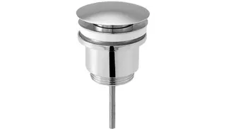 sanibel-Design-Ablaufvtl. extraflach rund gewölbt DN 32 (11/4") verchromt