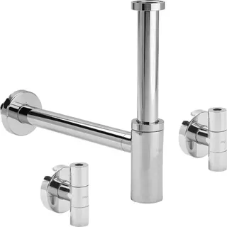 Viega Flaschengeruchverschluss Eleganta 5788.4 in G1 1/4 Messing verchromt – Bild 2