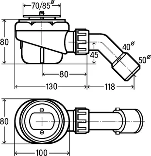 Viega Funktionseinheit Domoplex 6929.1 in 85mm x DN40/50 Kunststoff weiss – Bild 4