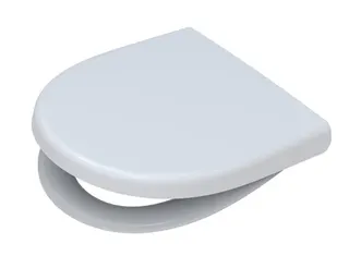 WC-Sitz mit Deckel Typ S574130 zu iCon Absenkautomatik Edelstahl abnehmbar weiß