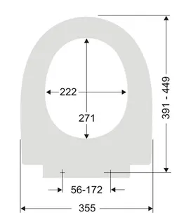 WC-Sitz mit Deckel Typ S574130 zu iCon Absenkautomatik Edelstahl abnehmbar weiß – Bild 2