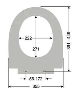 WC-Sitz mit Deckel Typ S574120 zu iCon Edelstahl-Steckbefestigung v.o. weiß – Bild 2
