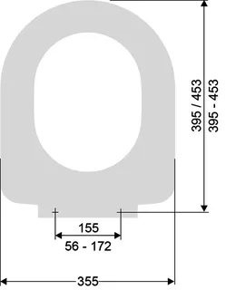 WC-Sitz mit Deckel Typ S9M55Q zu Subway Edelstahl-Steckbefestigung v.o. weiß – Bild 2