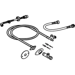 Wasseranschlussset für UP-SPK 12/15cm für Geberit AquaClean – Bild 3