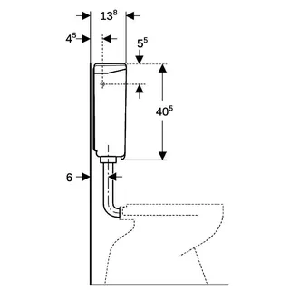 Geberit Spülkasten 140.300.04.1 moosgrün – Bild 5