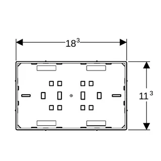 Geberit Abdeckplatte Omega flächenbündig mit Sichtrahmen, 115.088.00.1 – Bild 4