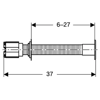 Geberit Public UP-Handdrücker WC-HP pneumatisch, 115.943.21.1 verchromt – Bild 4