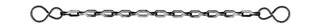 Patentkette für Klosettzug mit 2 S-Haken 90 cm lang Nr.615390