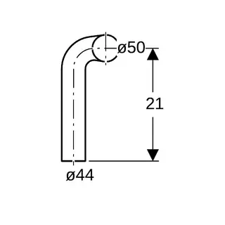 Geberit Spülbogen 4cm 118.121.11 weiß links – Bild 5