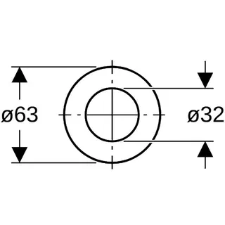 Geberit Heberglockendichtung ab Bj.75 816.418.00.1 d.63x32mm – Bild 4