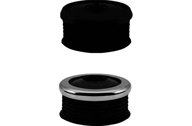 Euro WC-Spülrohrverbinder schwarz mit Rosette d=28-32mm Nr.100137