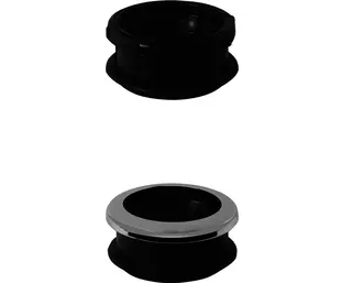Spülrohrverbinder weiß für Euro-WC 55mm für Spülkastenrohr 38-45mm (95W)