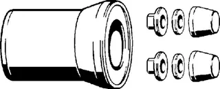 Viega Anschlussset 3817.818 in DN100 Kunststoff weiss – Bild 3