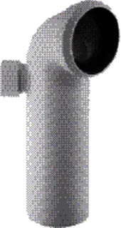 Geberit WC-Ablaufbogen 110mm 90' links mit Abgang 50mm, 152.616.11.1 weiß