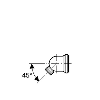 Geberit WC-Ablaufbogen 110mm 90' links mit Abgang 50mm, 152.616.11.1 weiß – Bild 5