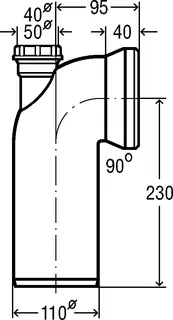 Viega WC Anschlussbogen 90 Grad 3811.1 in 40mm Kunststoff weiss – Bild 4