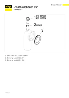Viega WC Anschlussbogen 90 Grad 3811.1 in 50mm Kunststoff weiss – Bild 5