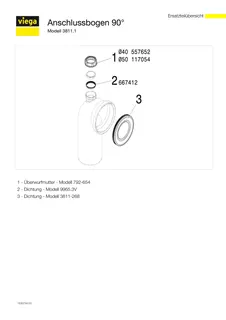 Viega WC Anschlussbogen 90 Grad 3811.1 in 40mm Kunststoff weiss – Bild 5