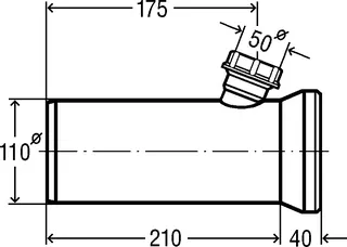 Viega WC Anschlussstutzen 3815.2 in 250x50mm Kunststoff weiss – Bild 4