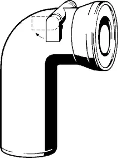 Viega WC Anschlussbogen 90 Grad 3811.5 aus Kunststoff weiss – Bild 3