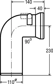 Viega WC Anschlussbogen 90 Grad 3811.5 aus Kunststoff weiss – Bild 4