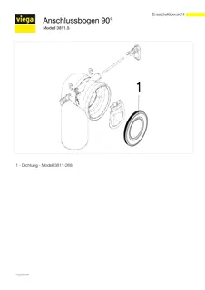 Viega WC Anschlussbogen 90 Grad 3811.5 aus Kunststoff weiss – Bild 5