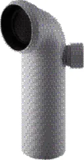 Geberit WC-Ablaufbogen 110mm 90' rechts mit Abgang 50mm, 152.615.11.1 weiß
