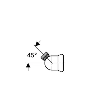 Geberit WC-Ablaufbogen 110mm 90' rechts mit Abgang 50mm, 152.615.11.1 weiß – Bild 5
