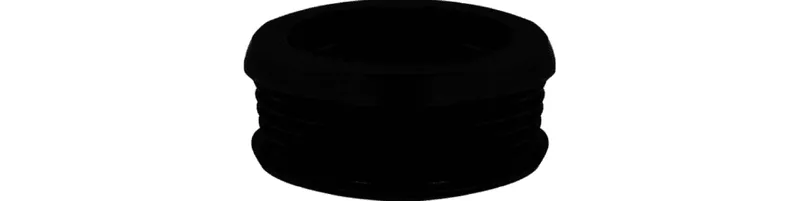 WC-Verbinder für Euro-WC 55mm und für Spülrohre 28-45mm, Gummi weiß
