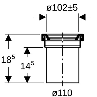Geberit PE-Manschette 110mm Nr. 152.435 – Bild 4