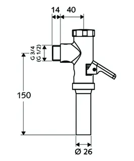 SCHELL AP-WC-Druckspüler SCHELLOMAT Hebel, 1/2", chrom – Bild 2