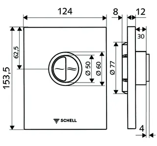 SCHELL WC-BetPl. EDITION ECO 100 Kunststoff, chrom – Bild 3