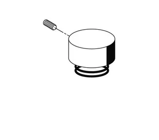 SCHELL Betätigungshaube, Druckfeder für Urinal-Druckspüler BASIC, chrom – Bild 2