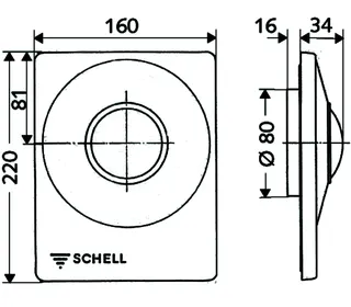 SCHELL WC-Abdeckplatte VERONA Drucktaste, chrom – Bild 3