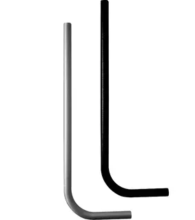 Kunststoff-Spülrohr gerade weiß für Druckspüler 3/4" 28/26mm x 700mm lang