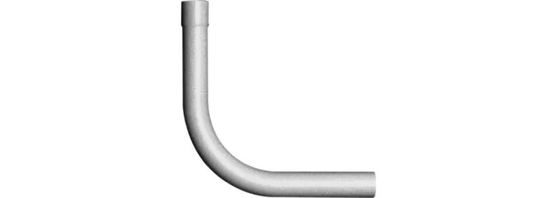 Kunststoff-Spülrohrbogen 90' weiß f.Druckspüler 3/4" 28/26mm