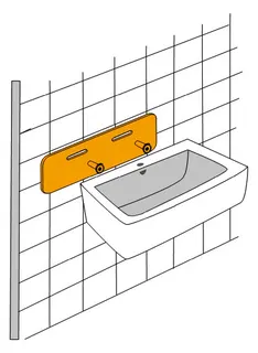 Haas Schallschutz-Set für Waschtisch 240x550mm Nr.6565 – Bild 2