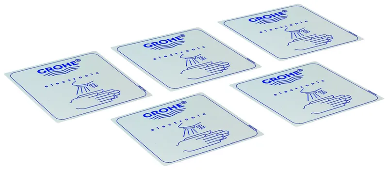 GROHE Sticker 42177 für Waschtisch-Einlochbatt. mit Elektronik-Piktogramm 5 Stück