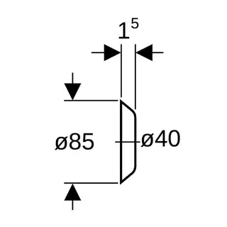 Rosette GEBERIT d40 PG4 854.187.11.1 – Bild 4